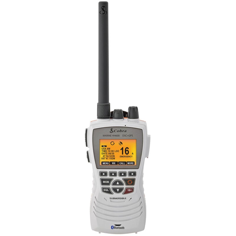 Cobra MR HH600 FLT GPS BT Floating Handheld VHF Radio w/GPS And Bluetooth image number 4