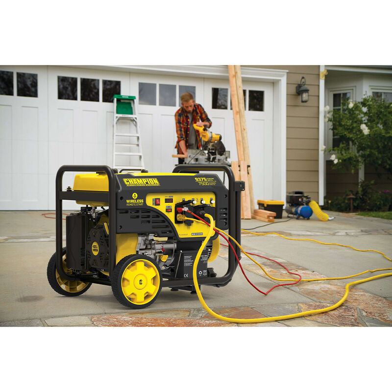 Champion 7500-Watt Portable Generator with Wireless Remote