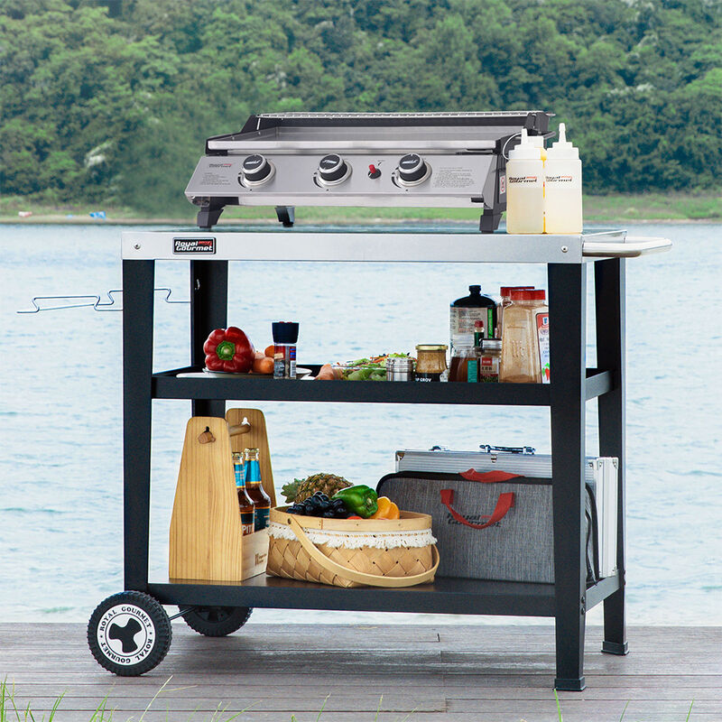 Royal Gourmet 24" Portable 3-Burner Tabletop Gas Griddle image number 3