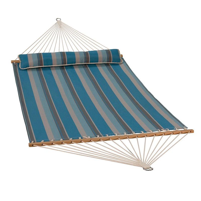 Quick Dry Hammock with Pillow, Ocean Stripe, 13' image number 1