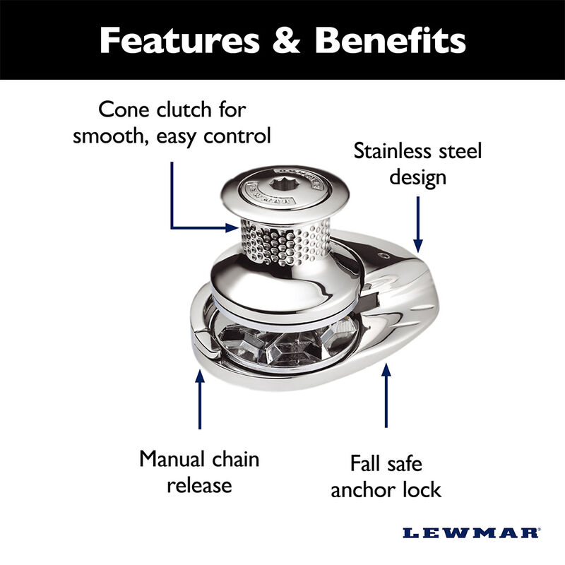 Lewmar V1 Gypsy Only 12V (002) image number 4