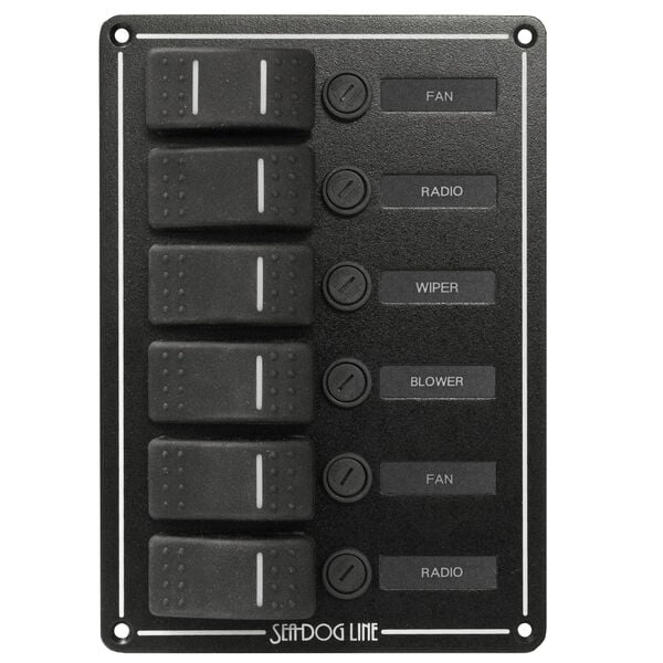 Sea-Dog 6 Rocker Switch Panel | Overton's