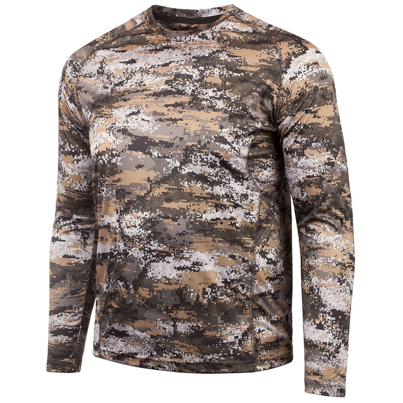 Huntworth Men’s Long-Sleeve Hunting Shirt, Disruption Camo image number 1