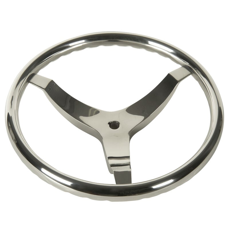 Schmitt Vision FX 13-1/2" Stainless Steel Steering Wheel image number 1