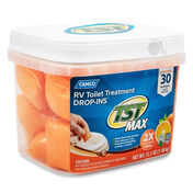 Camco TST MAX RV Toilet Treatment, Citrus Scent, 30 Drop-Ins