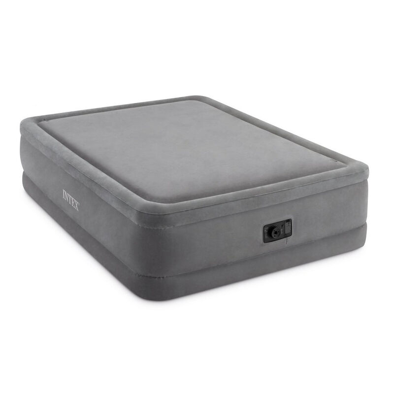 Intex Dura-Beam Foam-Top Airbed, Built-In Pump, Queen image number 1