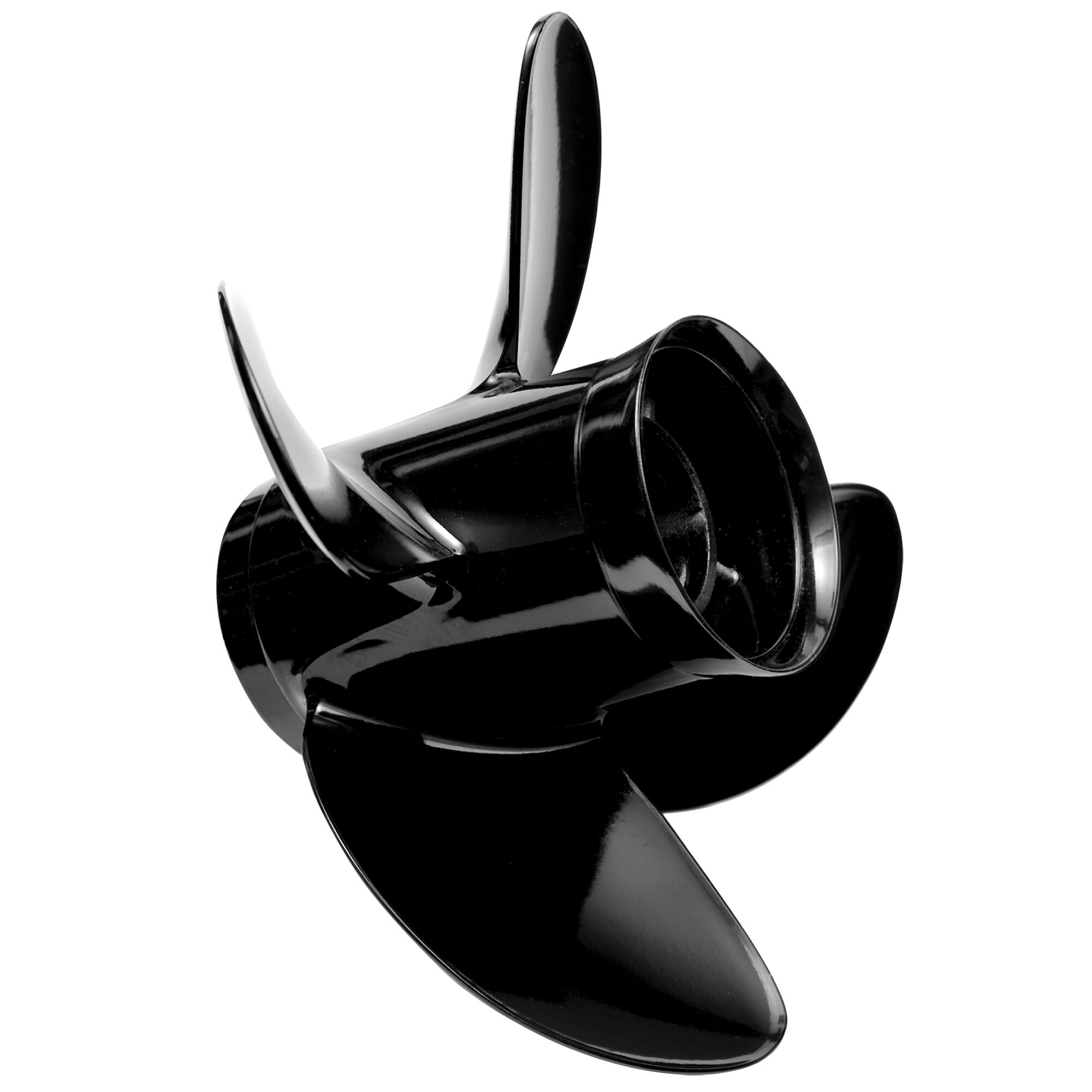 Quicksilver Nemesis 4-Blade Prop, 13.5x15 RH Aluminum