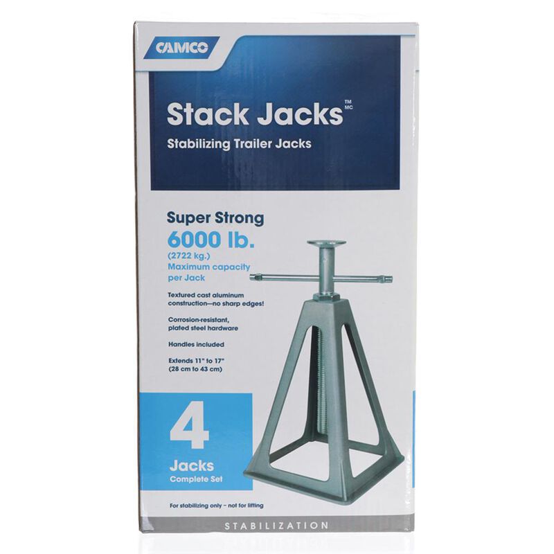 Aluminum Stack Jacks, Set of 4 image number 2