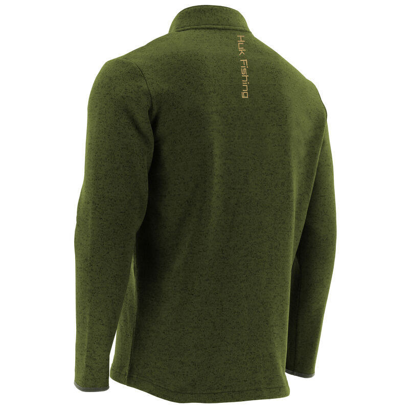Huk Men's Channel Fleece Quarter-Zip Pullover image number 4