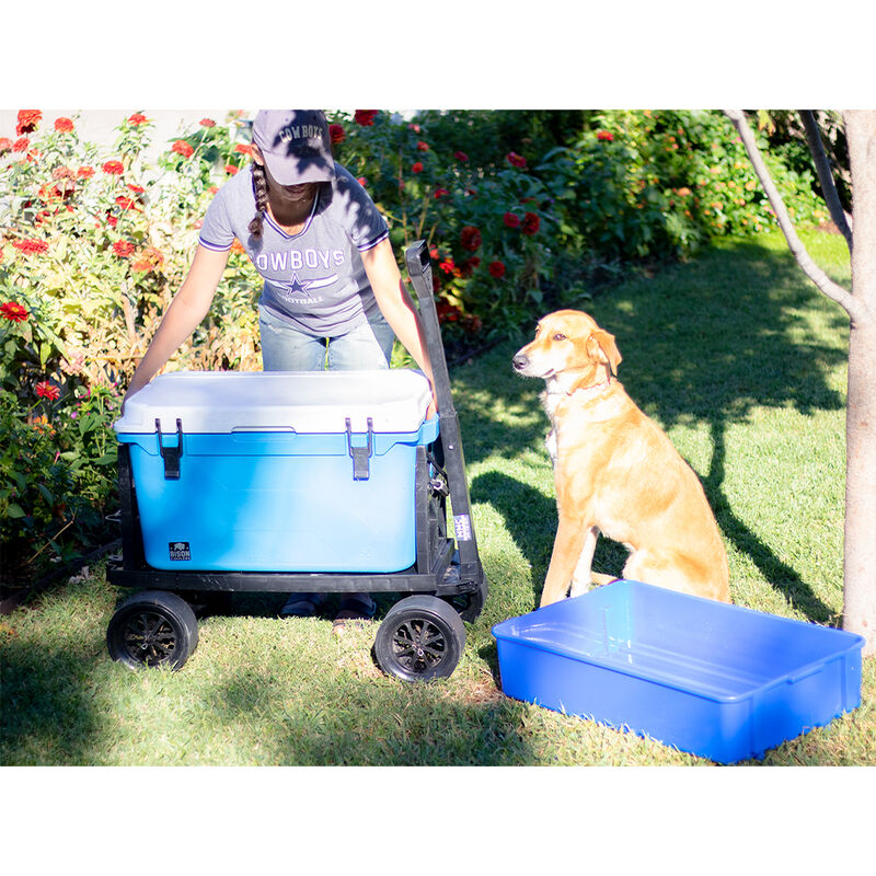 Mighty Max Cart Collapsible Utility Dolly Cart, Blue Tub image number 10