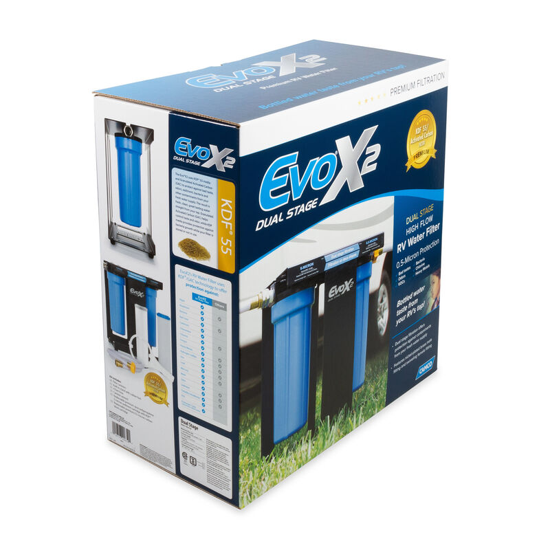 Camco EVO X2 Dual Stage Premium RV Water Filter Kit image number 2