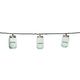 10 Mini Mason Jar Lights, 7'8"
