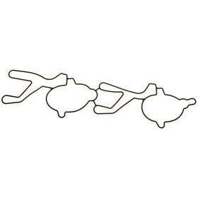 Sierra Molded Intake Port Gasket For OMC Engine, Sierra Part #18-1283