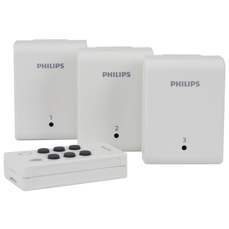 Philips 3 Wireless ON/OFF Switches with Remote image number 1