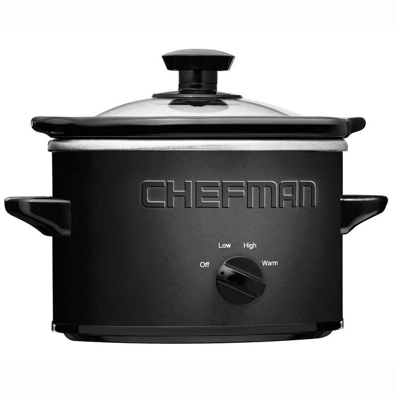 Chefman 1.5 qt. Black Slow Cooker with Removable Stoneware image number 1