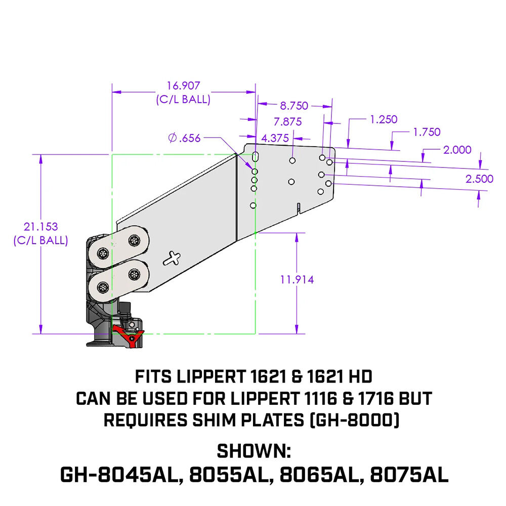 Gen-Y Hitch GH-8076AL Torsion Flex Pin Box Replacement