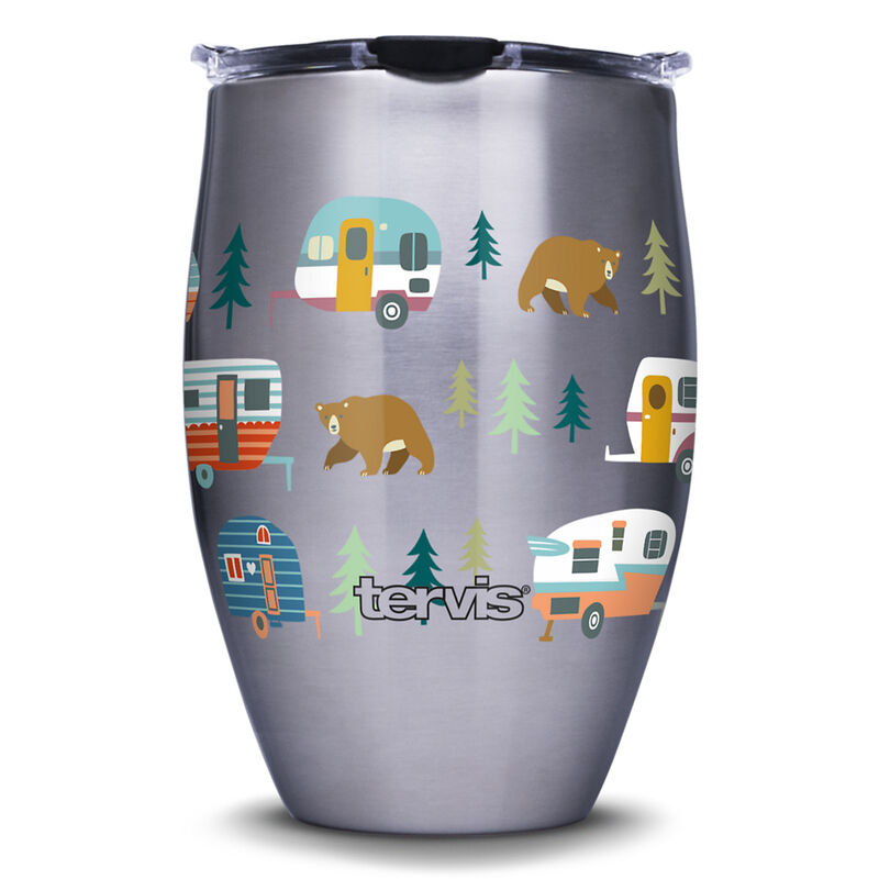 Tervis 12-oz. Stainless Steel Wine Tumbler, Retro Camper with Bears image number 1