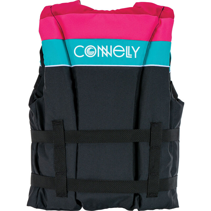 Connelly Youth Retro Nylon Life Vest, Black/Pink Overton's