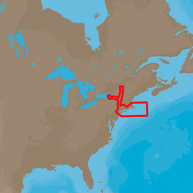 C-MAP 4D NA-D940 Cartography, Cape Cod, Long Island, And Hudson River