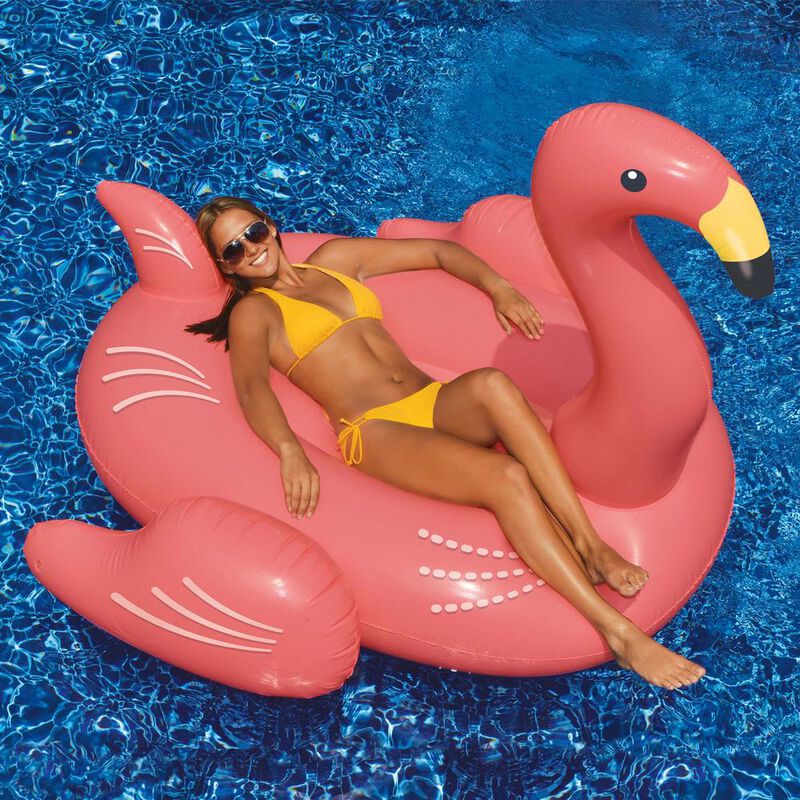 Swimline Giant Flamingo Ride-On Float image number 1