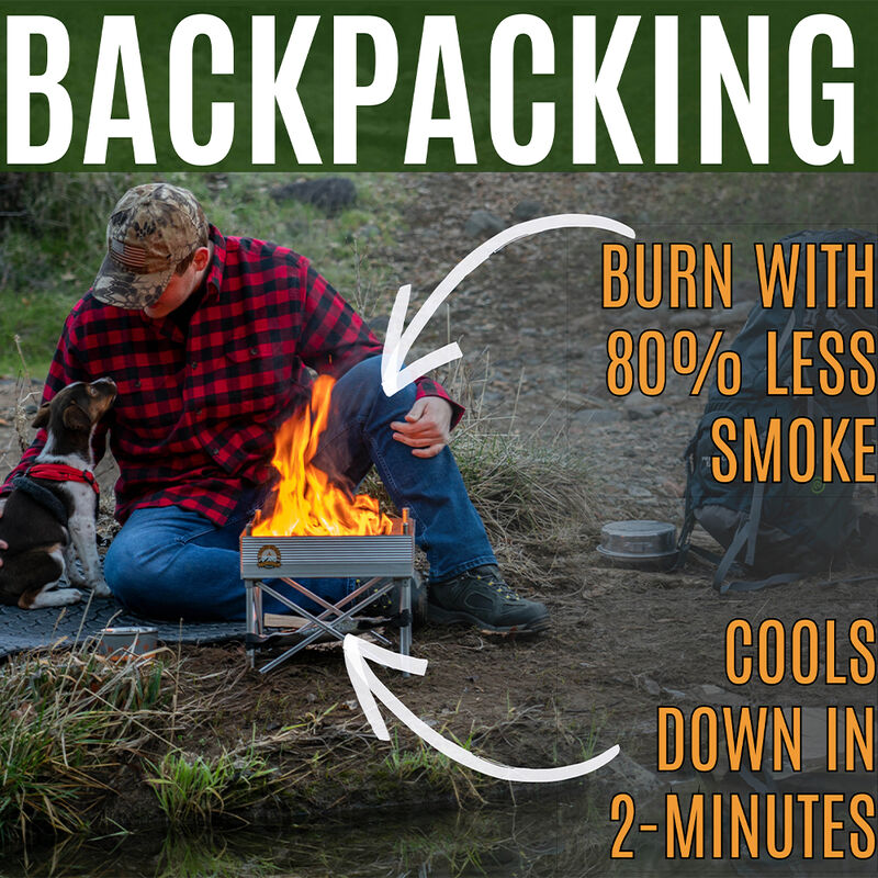 Trailblazer 2-in-1 Portable Fire Pit and Grill image number 5