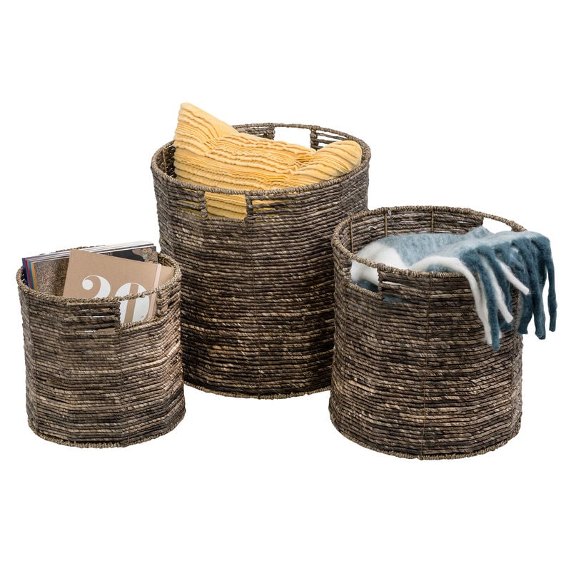Honey Can Do Coastal Collection Nesting Geo Baskets, Set of 3 image number 1