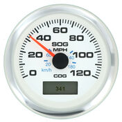 Sierra White Premier Pro 3" GPS Speedometer With LCD, 120 MPH