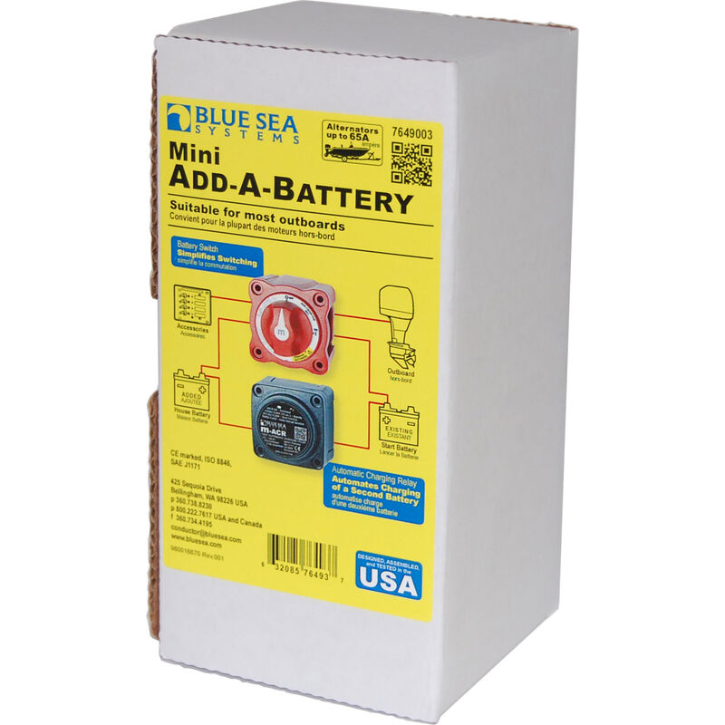 Blue Sea Systems Mini Add-A-Battery Kit image number 1