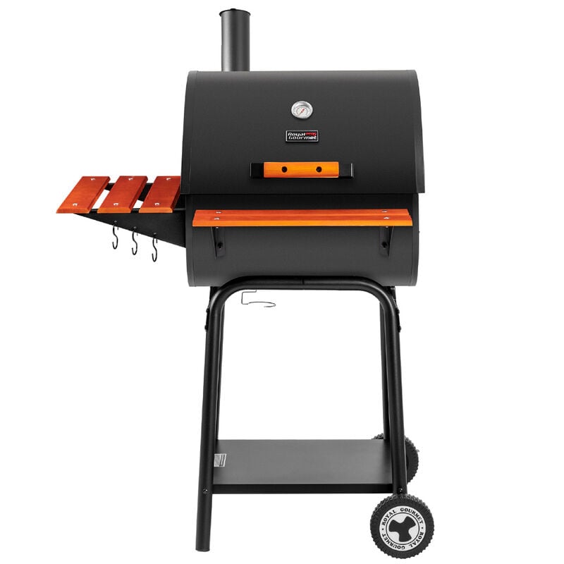 Royal Gourmet 24in Charcoal Grill w/ Wood Shelves - CC2024 image number 10