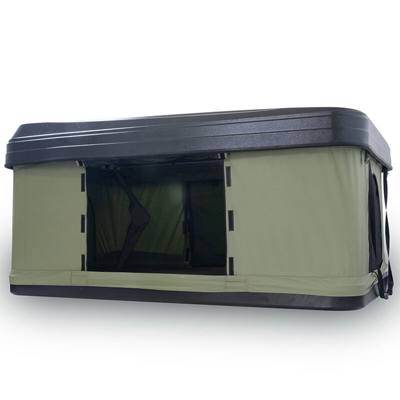 Trustmade Hard Shell Rooftop Tent, Black Shell / Green Tent image number 4