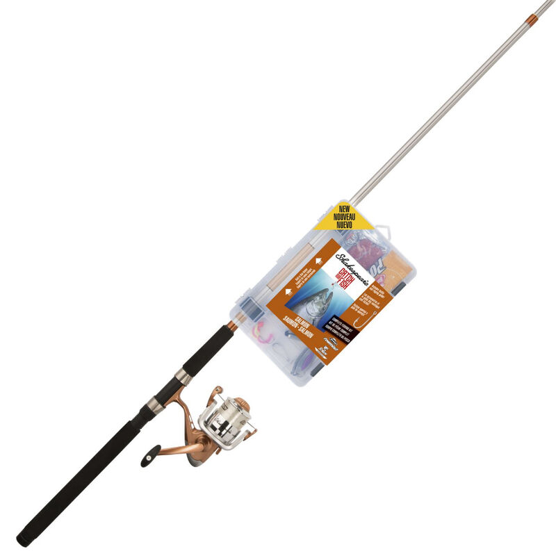 Shakespeare Catch More Fish Salmon Spinning Rod And Reel Combo image number 1