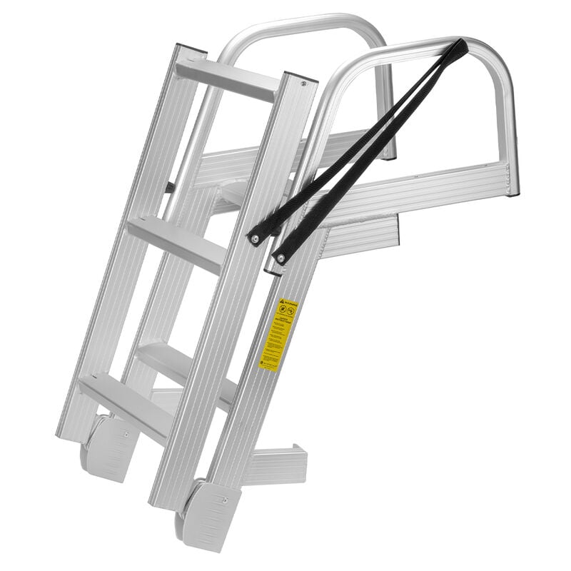Whitecap 4-Step Folding Aluminum Pontoon & Dock Ladder image number 2