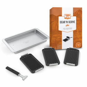 Yukon Glory Sear 'N Serve 5-Piece Cast Iron Grill Pan Set