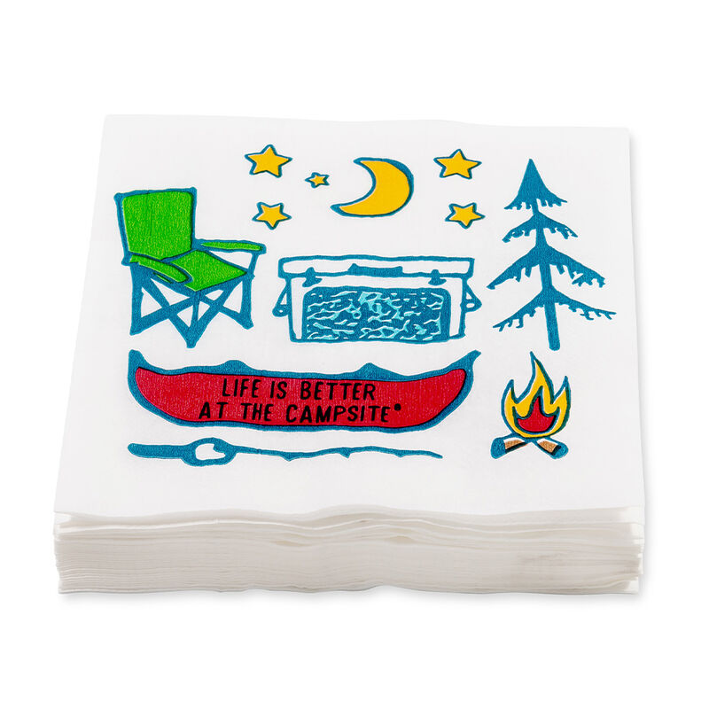 Camco Life is Better at the Campsite Paper Napkins, Campsite Design, 30-Pack image number 2