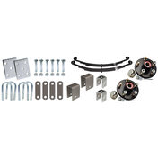 Tie-Down 3" Tandem Axle Installation Kit With Painted Hub
