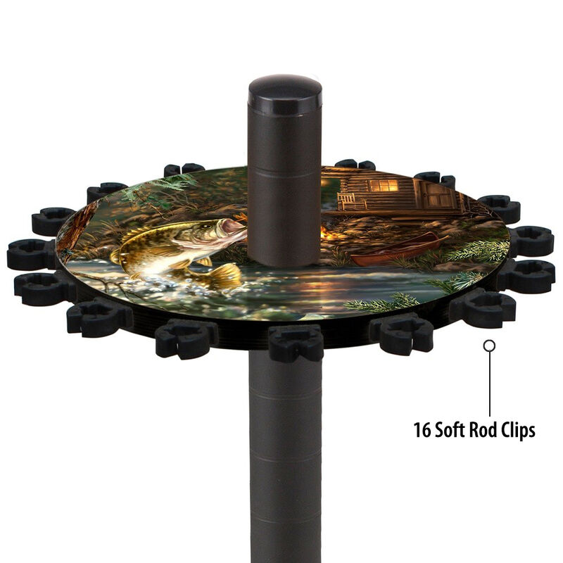 Rush Creek Creations Bass 16-Rod Round Rack image number 3