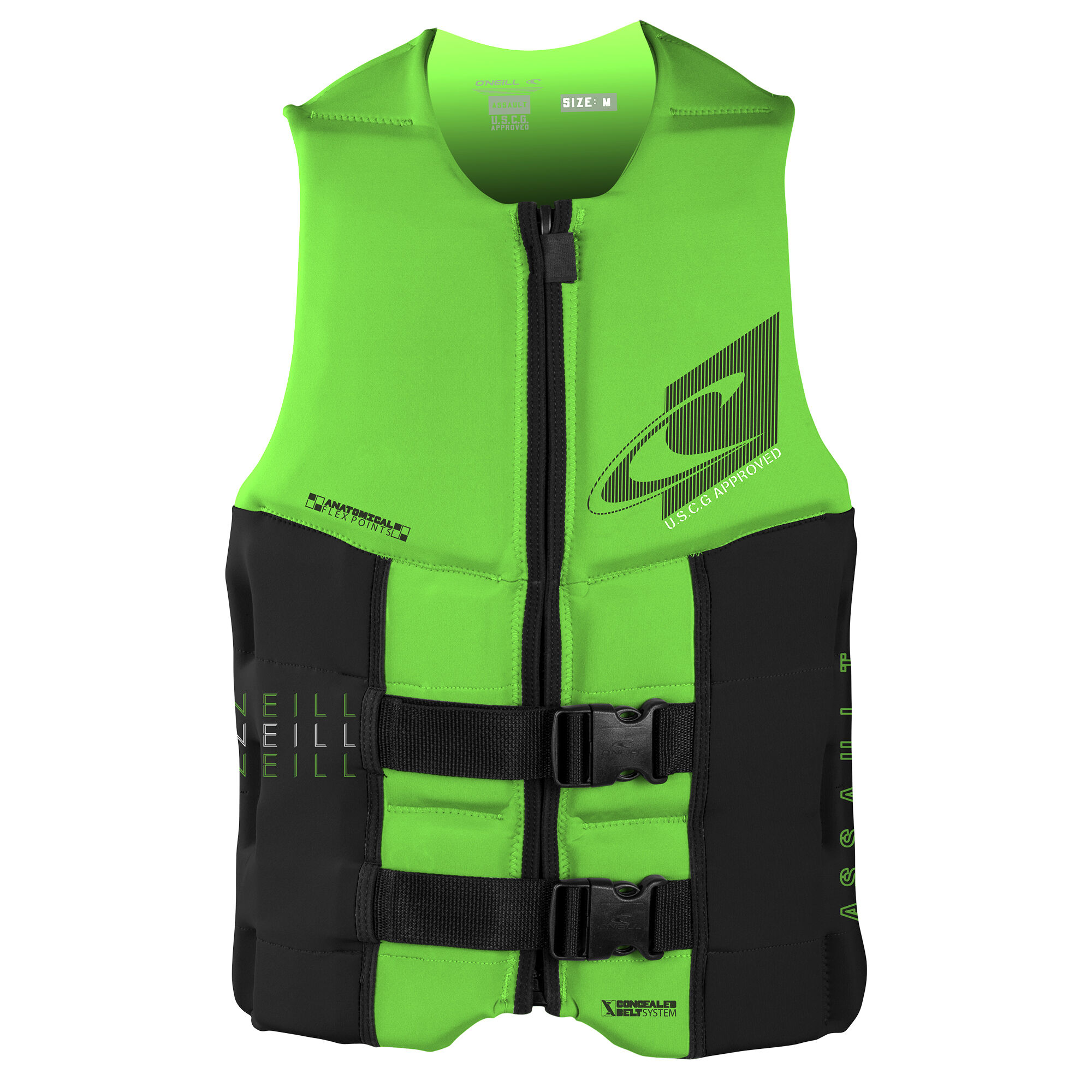 O'Neill Men's Assault Life Jacket, lime