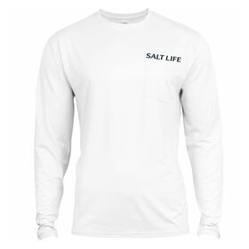 Salt Life Men's Life In The Cast Lane SLX UVapor Pocket Long-Sleeve Tee