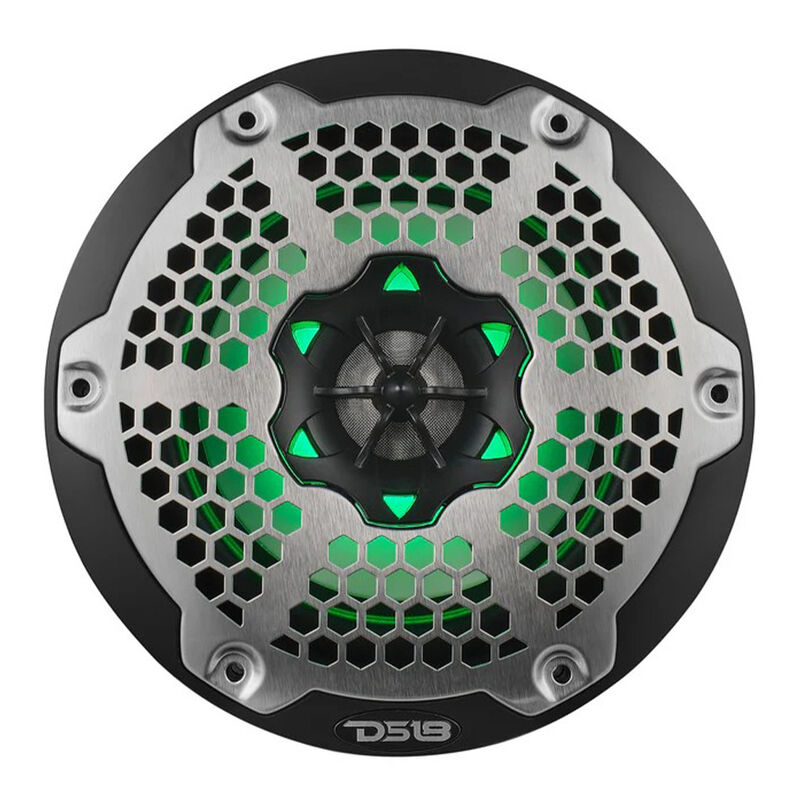 DS18 NXL-6M 6.5" Two-Way Coaxial Marine Speakers with RGB LED Lights, Pair image number 3