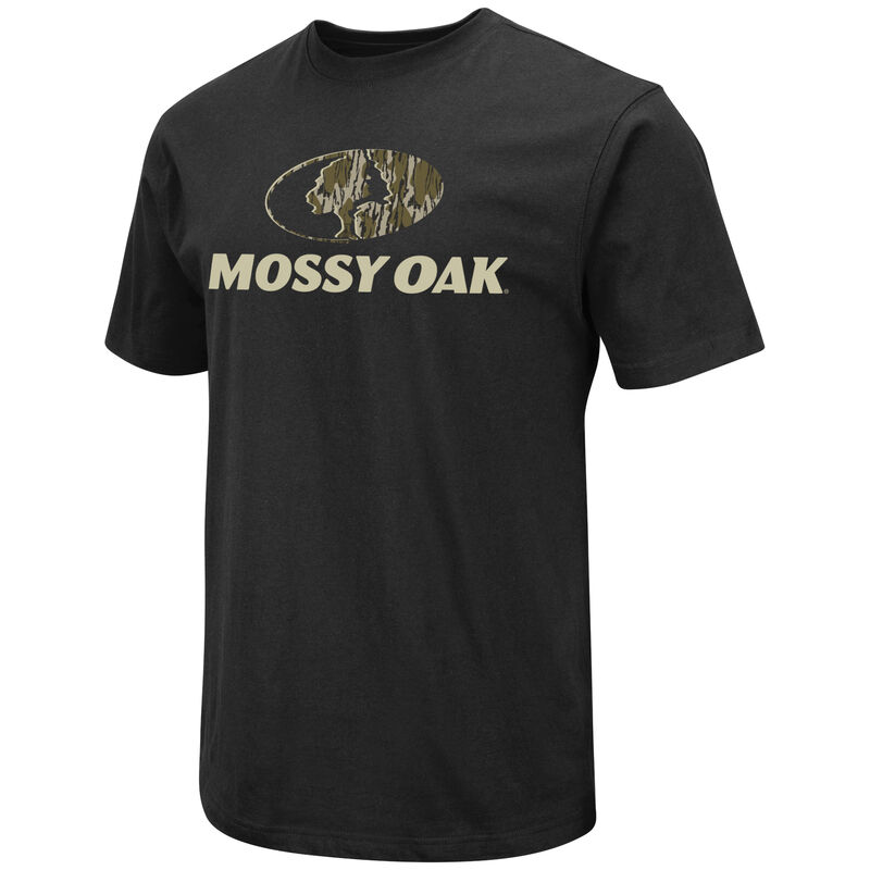 Mossy Oak Men’s Camo-Fill Logo Short-Sleeve Tee image number 1
