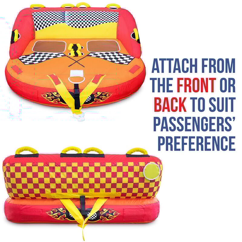 Sunny & Fun Two-Person Towable Tube with Cushioned Handles image number 2