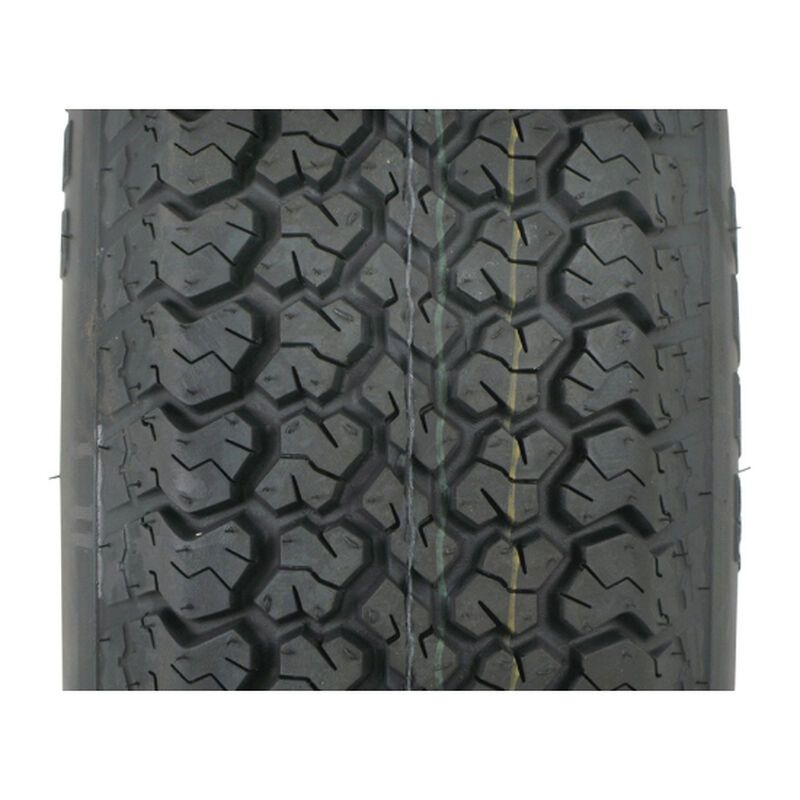 Trail America 225/75 x 15 Bias Trailer Tire, 5-Lug Spoke White Rim image number 3