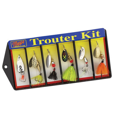 Mepps Trouter Kit, Plain and Dressed Lure Assortment