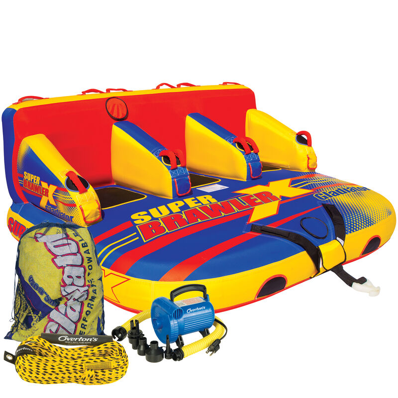 Gladiator Super Brawler X 3-Person Towable Tube Package image number 1