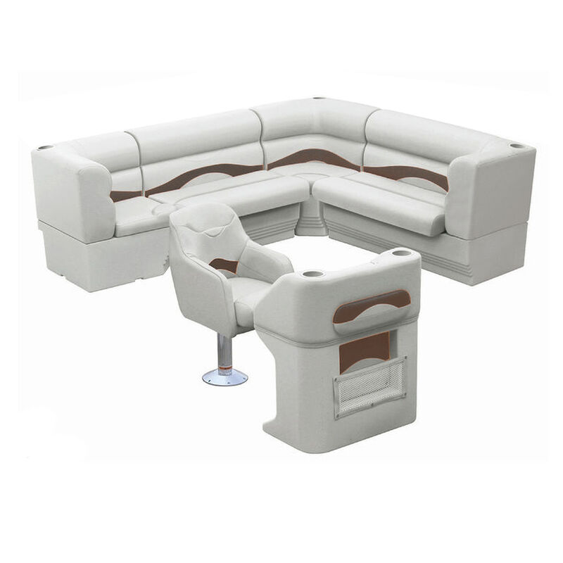 Toonmate Premium Pontoon Furniture Package, Complete Rear L Group image number 8