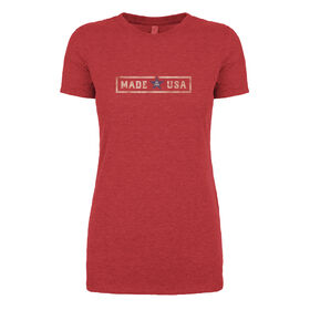 Bayside Women's Brick MIUSA Short-Sleeve Tee