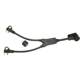 Two 30 Amp male to one 50 Amp female Y-Adapter, 27&rdquo;L