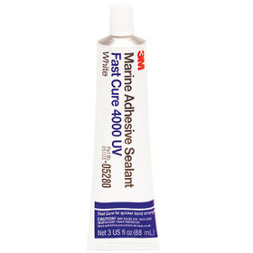 3M Marine Adhesive/Sealant Fast Cure 4000UV, 3-oz. tube