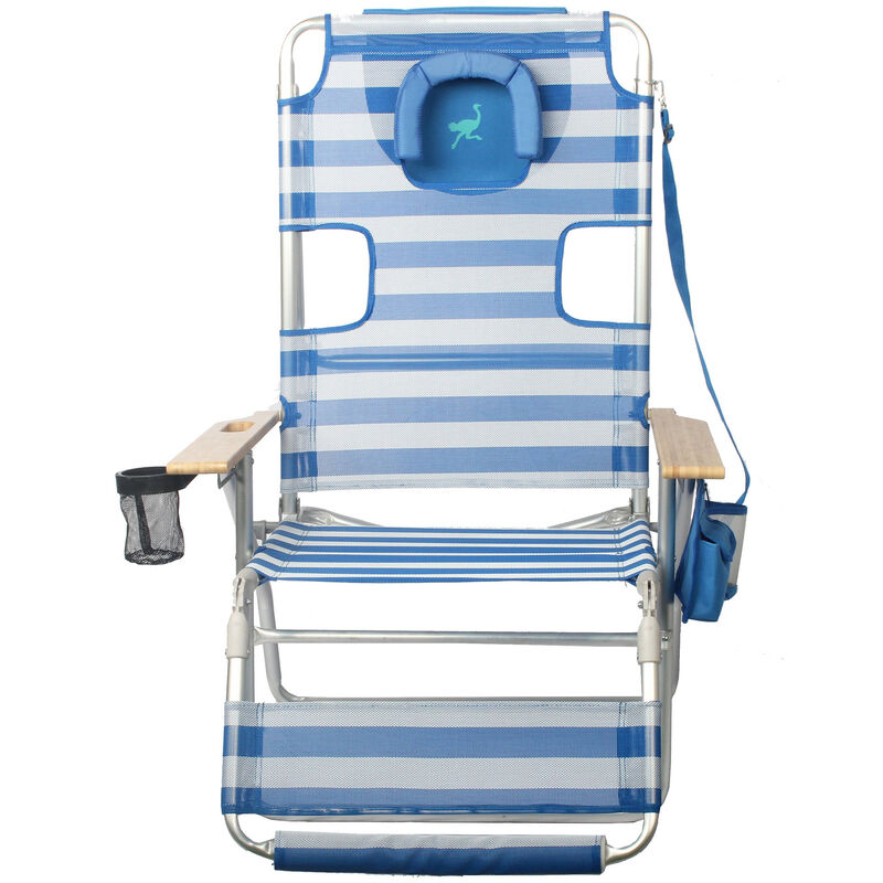 Ostrich Altitude 3N1 Beach Chair, Blue/White image number 3