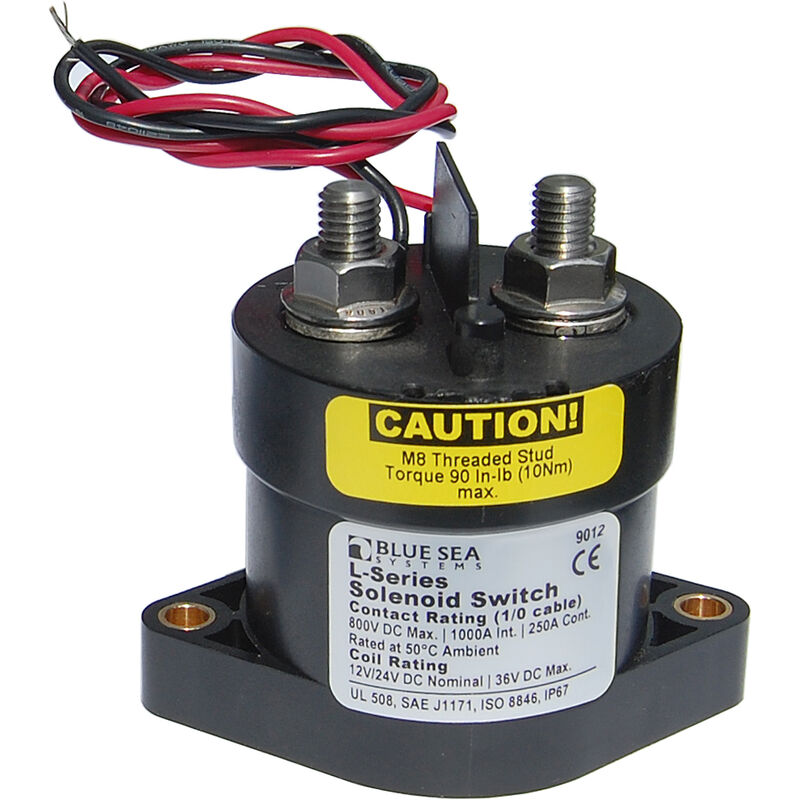 Blue Sea Solenoid Switch, L-Series, 12-24V image number 1